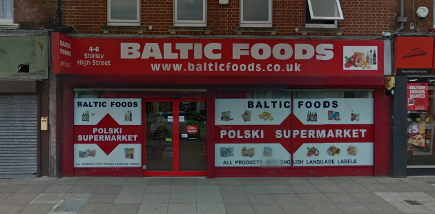 Sklep Baltic Foods na Shirley w Southampton